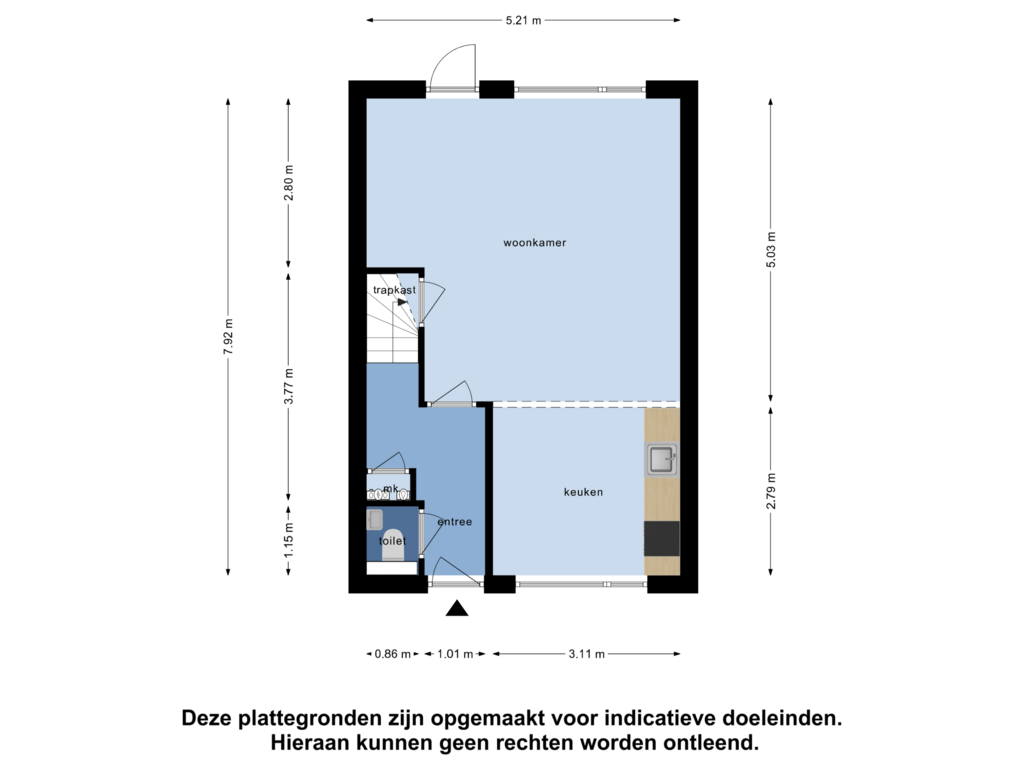 Bekijk plattegrond van Begane Grond van Zwanebloemstraat 9