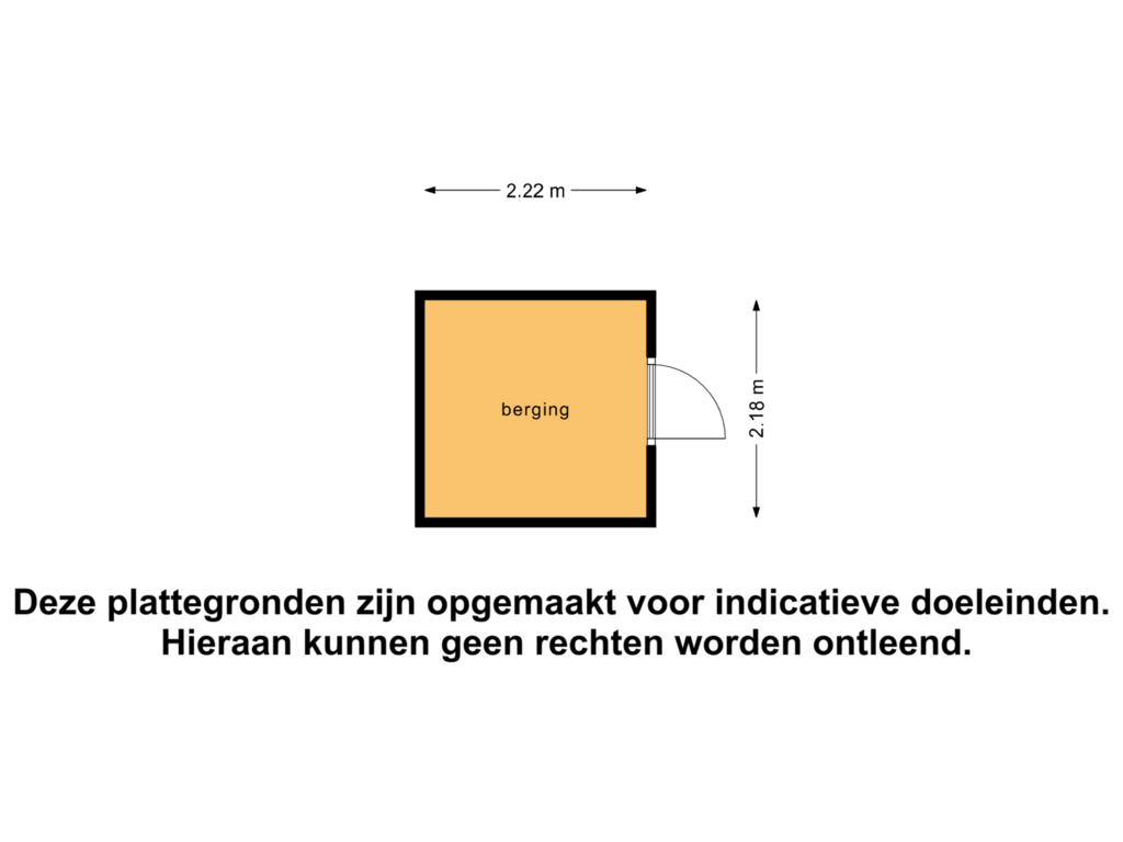 Bekijk plattegrond van Berging van Zwanebloemstraat 9