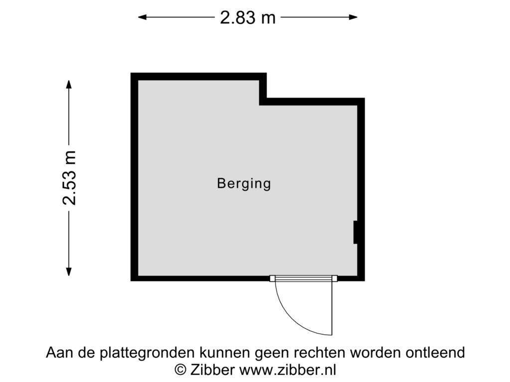 Bekijk plattegrond van Berging van Zonnestein 329