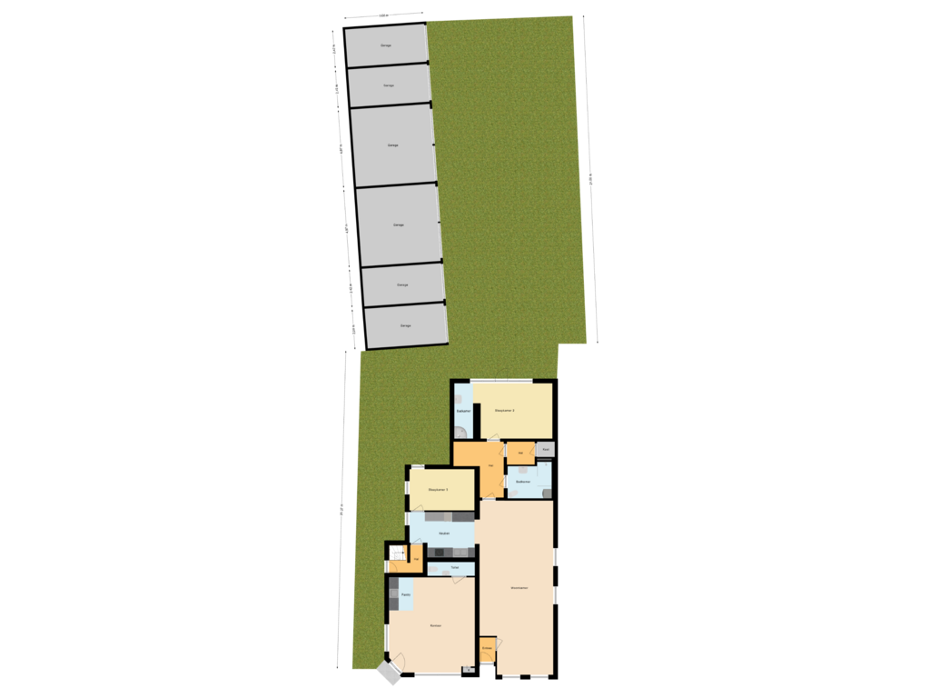 Bekijk plattegrond van Situatie van Oosterhoutstraat 11