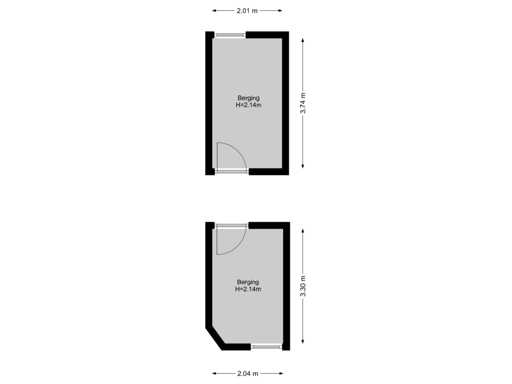 View floorplan of Bergingen of Anthony Fokkerweg 182