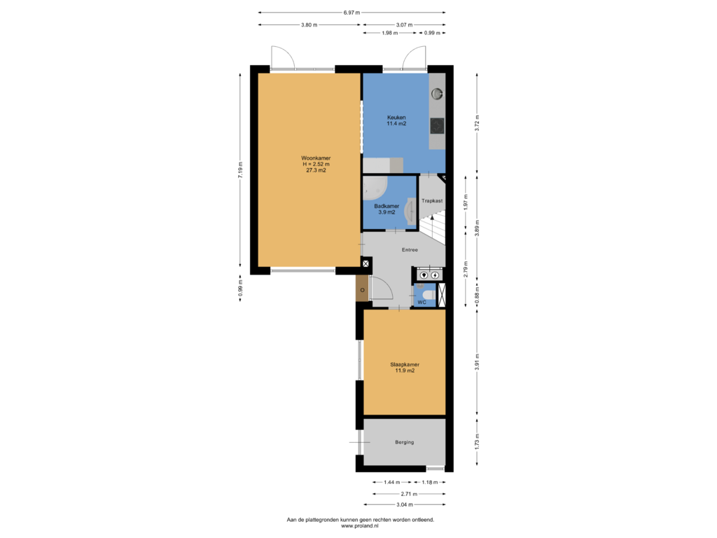 View floorplan of Begane Grond of Schoener 16 37