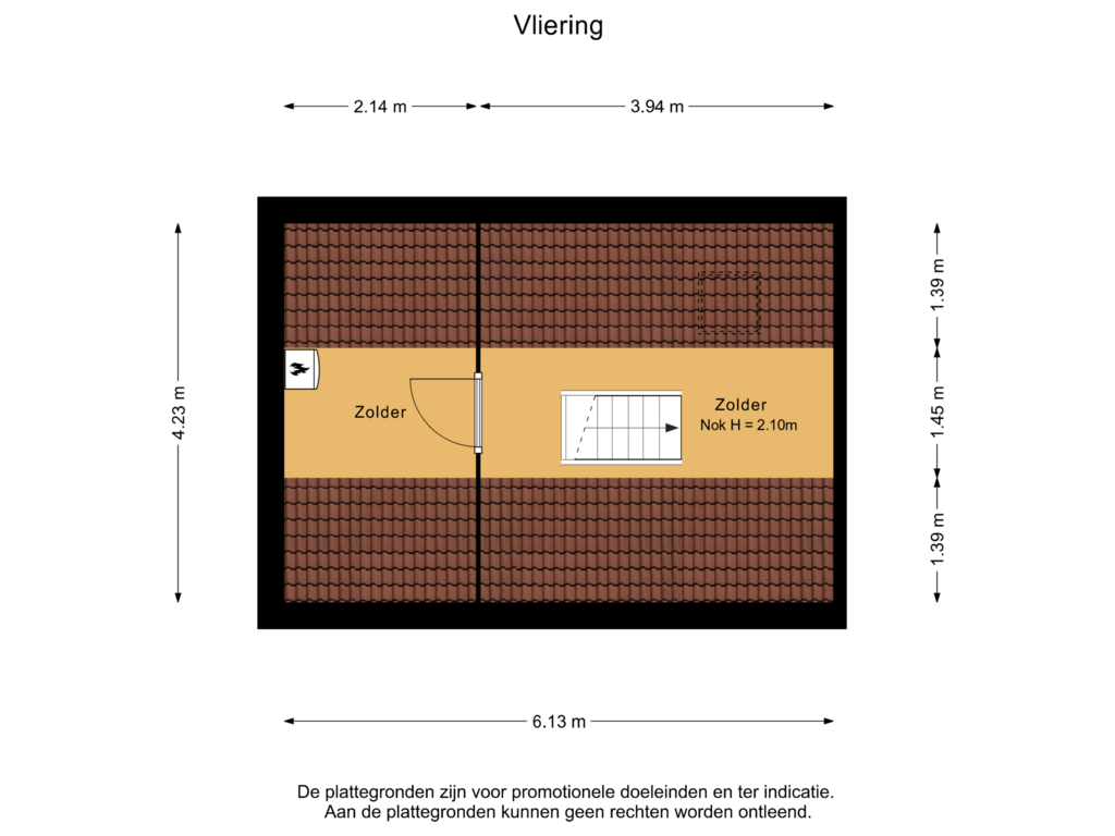 View floorplan of Vliering of Lorentzlaan 8