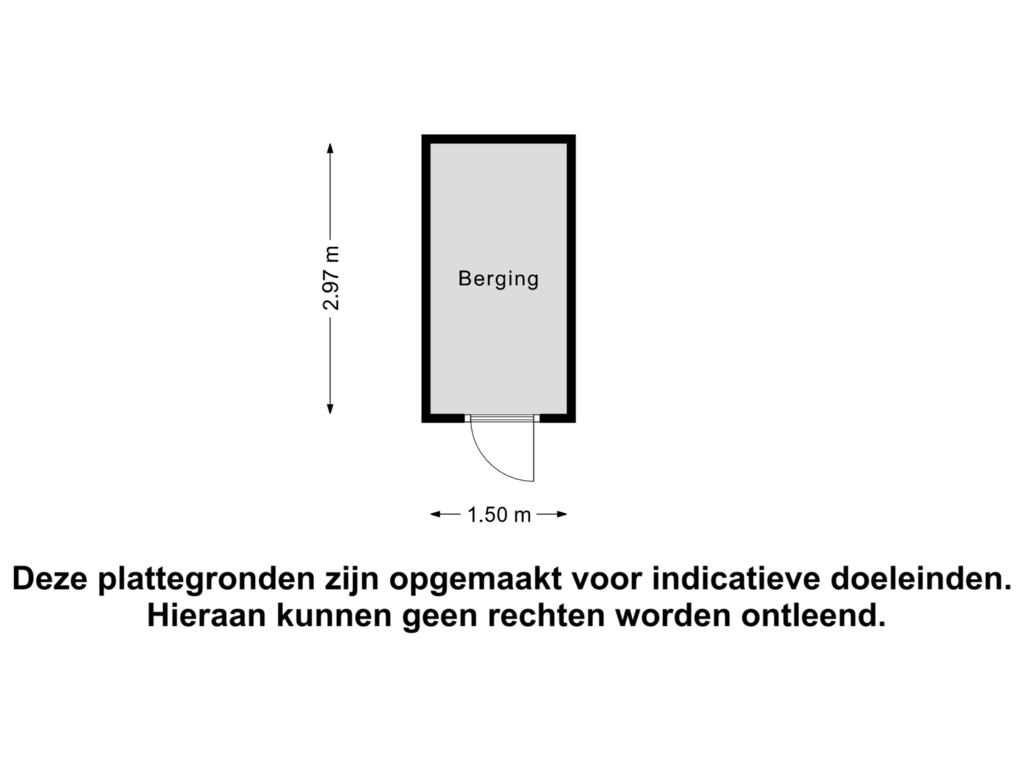 Bekijk plattegrond van Berging van Rensumaheerd 43-B