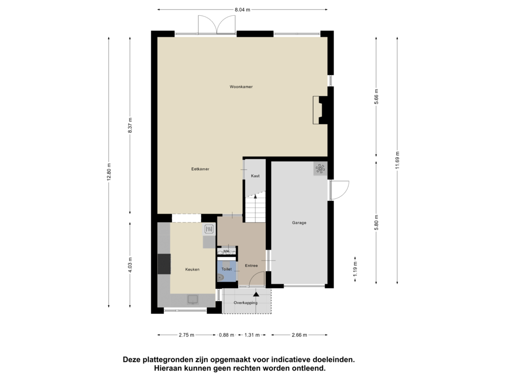 View floorplan of Begane Grond of Dokter Van Dongenkade 20