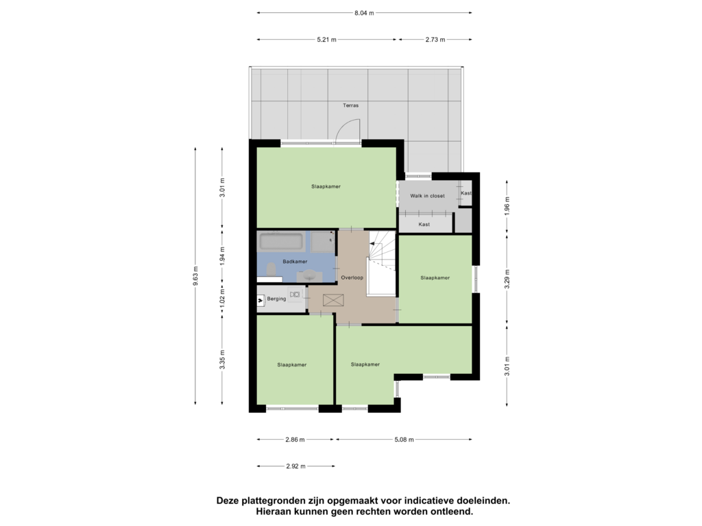 View floorplan of Eerste Verdieping of Dokter Van Dongenkade 20