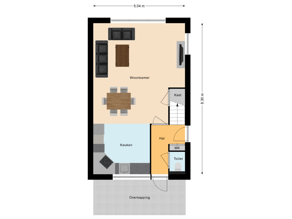 Bekijk plattegrond van Begane Grond van Gagelhof 25