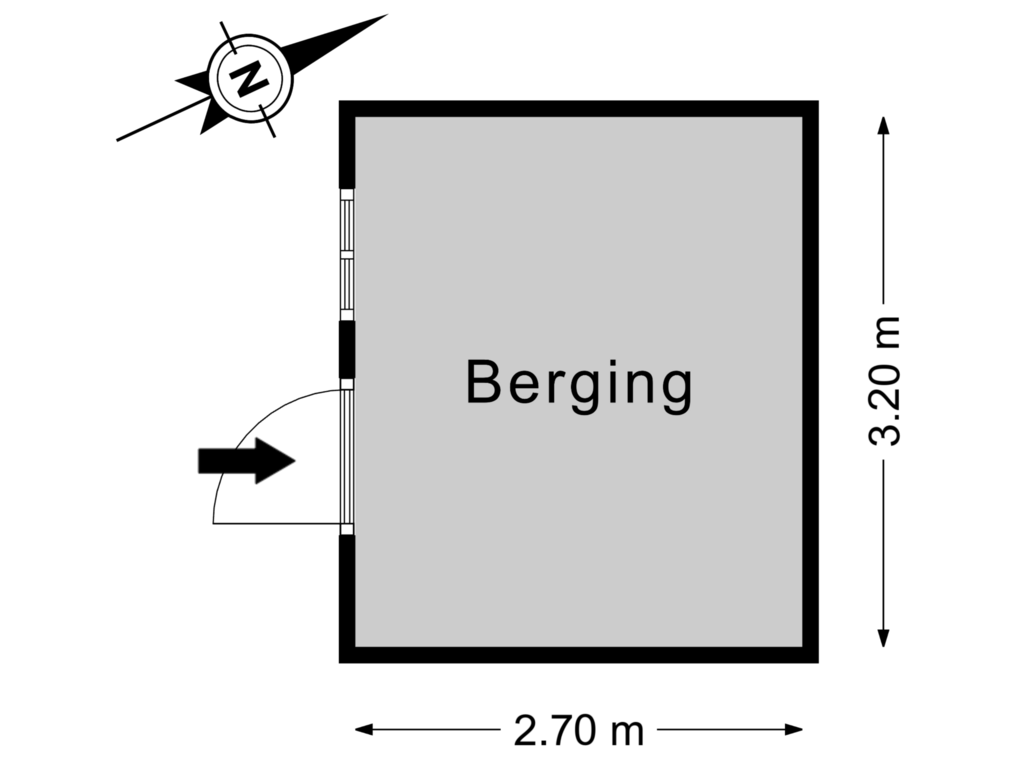 Bekijk plattegrond van Bijgebouw van Robbenoort 95