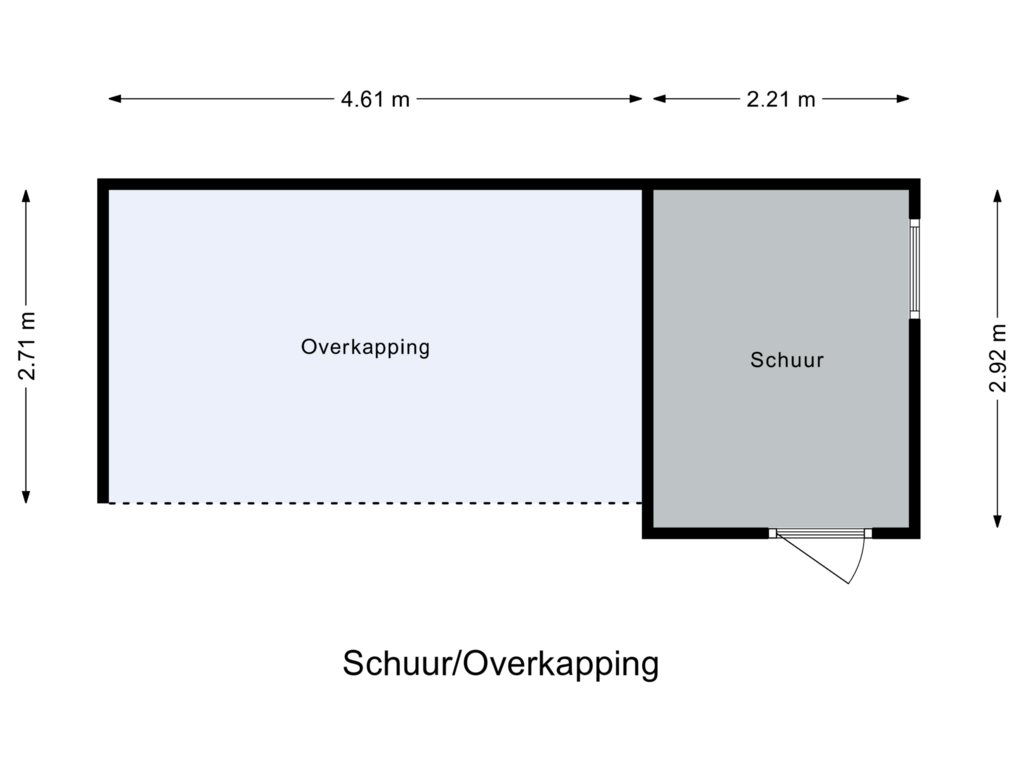 Bekijk plattegrond van Schuur/Overkapping van Pruimenhof 5