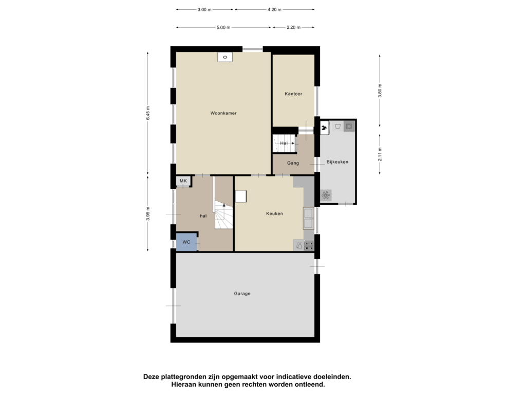 Bekijk plattegrond van Begane grond van Lange Nieuwstraat 28