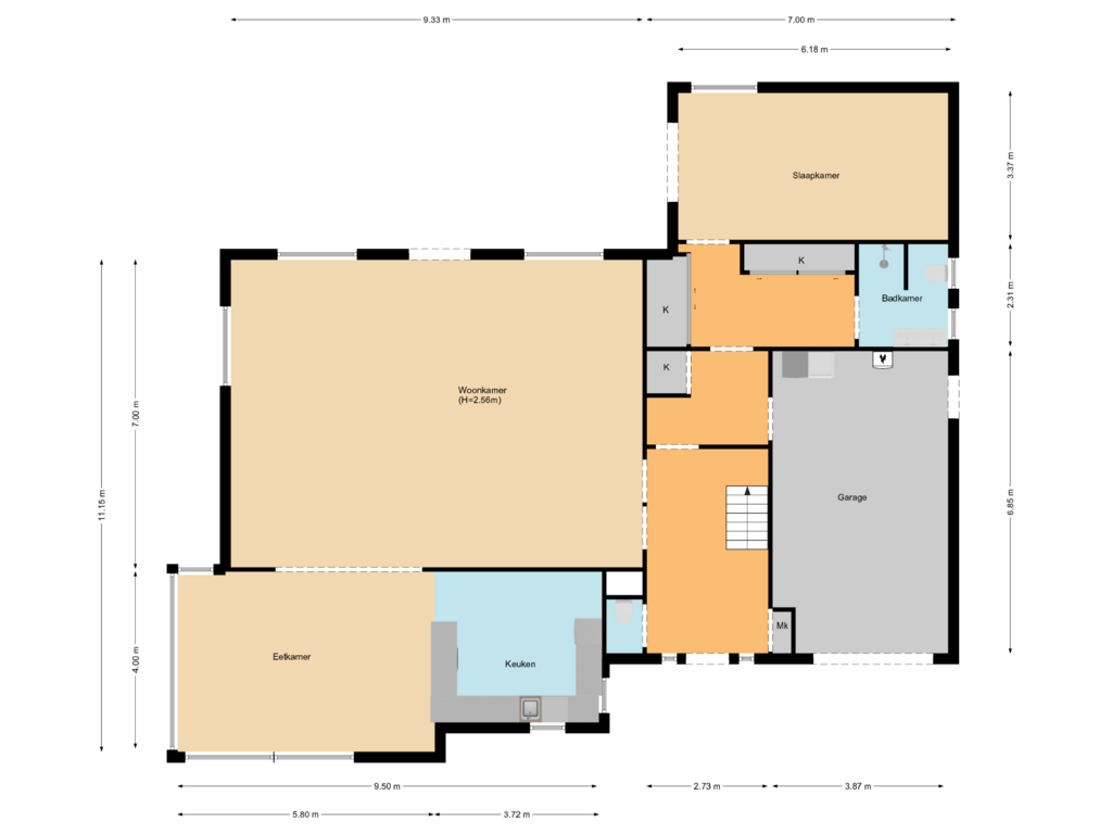 Bekijk plattegrond van First floor van Eaglelaan 94