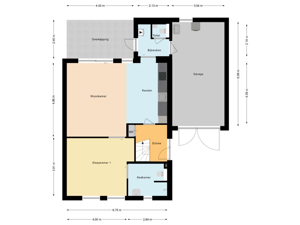 Bekijk plattegrond van Begane grond van Kamille 3