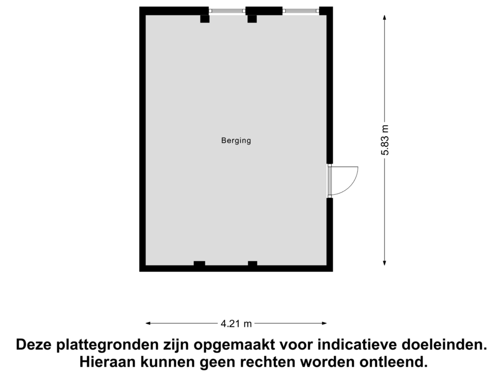 View floorplan of Berging of Helbeek 27