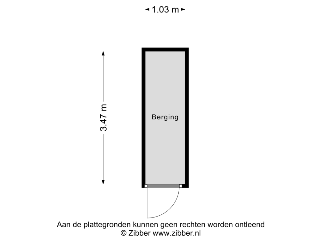 Bekijk plattegrond van Berging van Heutinkstraat 35