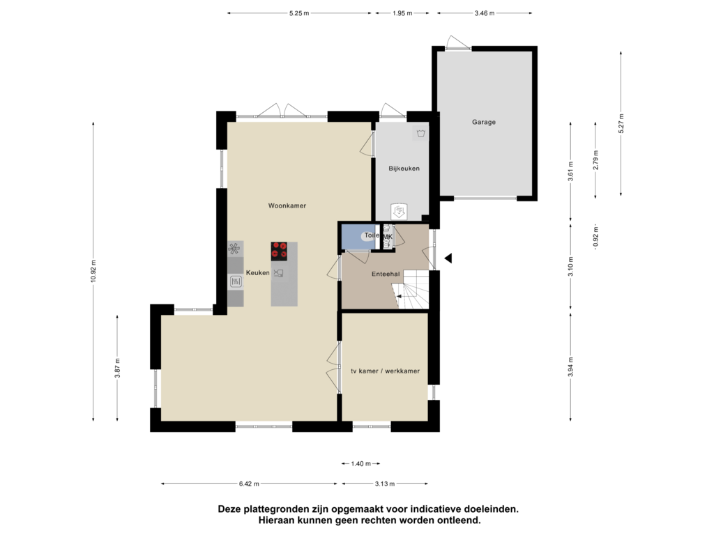 View floorplan of Begane Grond of Veldzang | Vrijstaand (Bouwnr. 335)