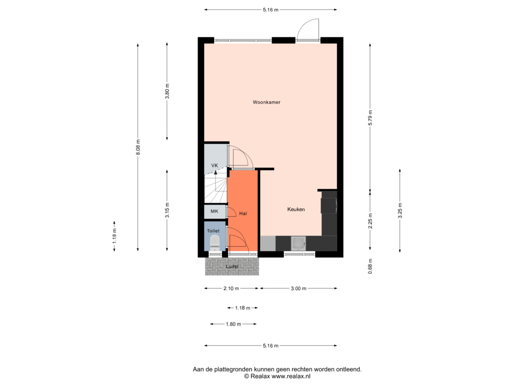 Bekijk plattegrond van Begane grond van Hondsrug 204