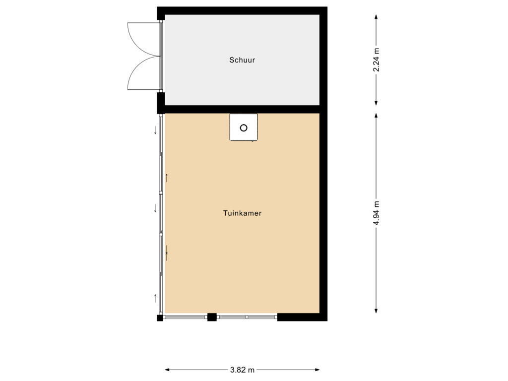 Bekijk plattegrond van Schuur van Smidskade 20