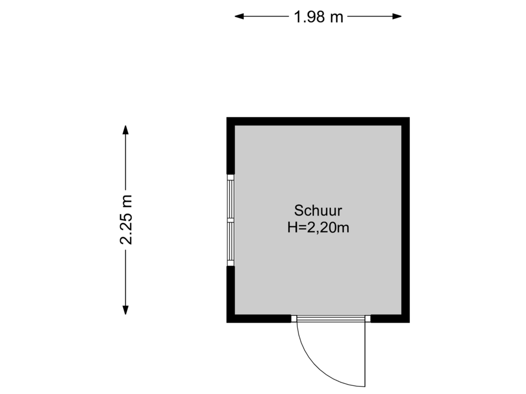 Bekijk plattegrond van Schuur van Ruysdaellaan 27