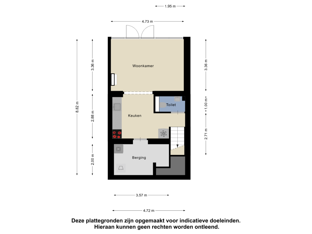 Bekijk plattegrond van Souterrain van Ringdijk 70