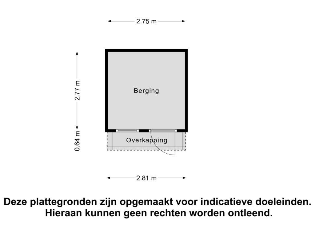 Bekijk plattegrond van Berging van Ringdijk 70