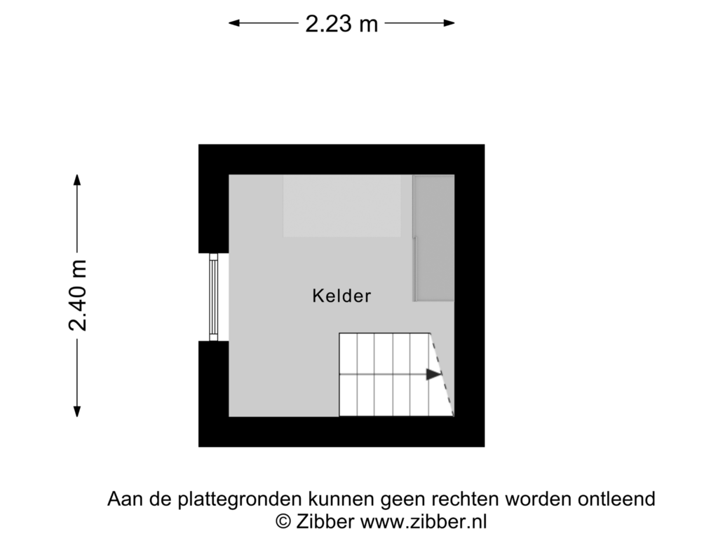 Bekijk plattegrond van Kelder van Oude Beekbergerweg 82