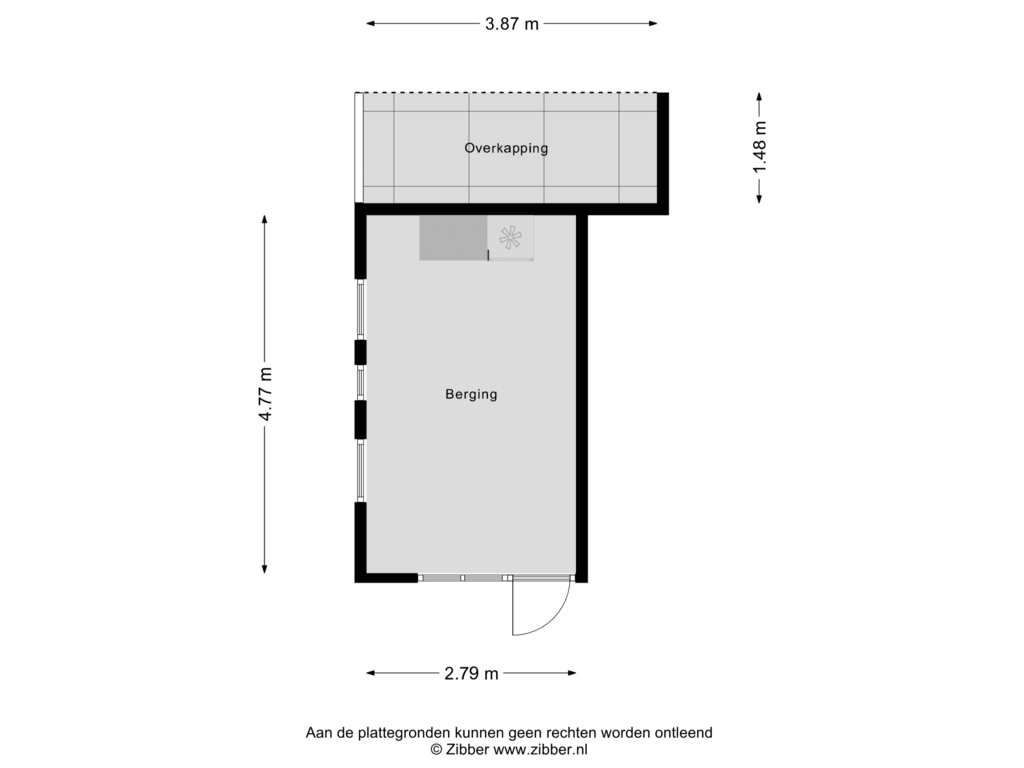 Bekijk plattegrond van Berging van Oude Beekbergerweg 82