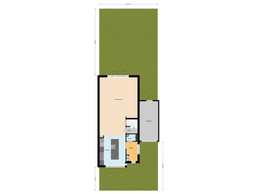 View floorplan of Situatie of Karperstraat 140