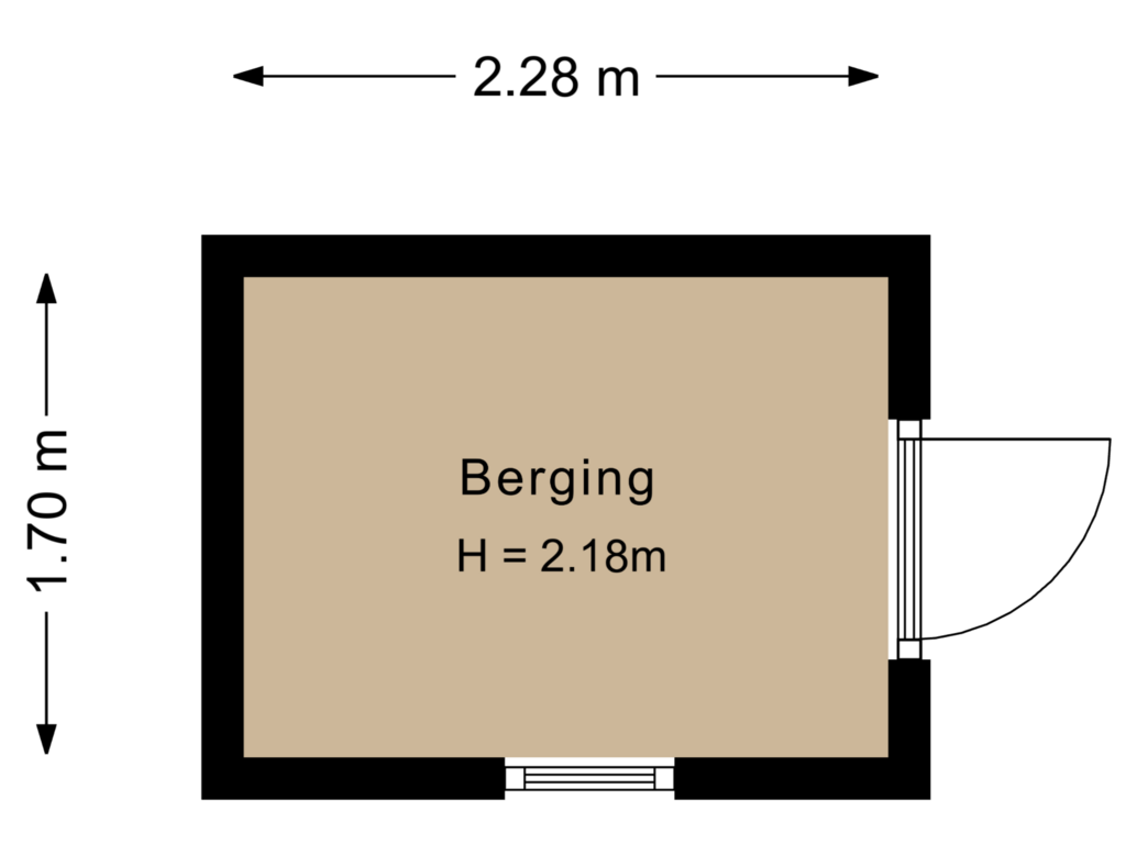 Bekijk plattegrond van Berging 1 van Tipakker 11