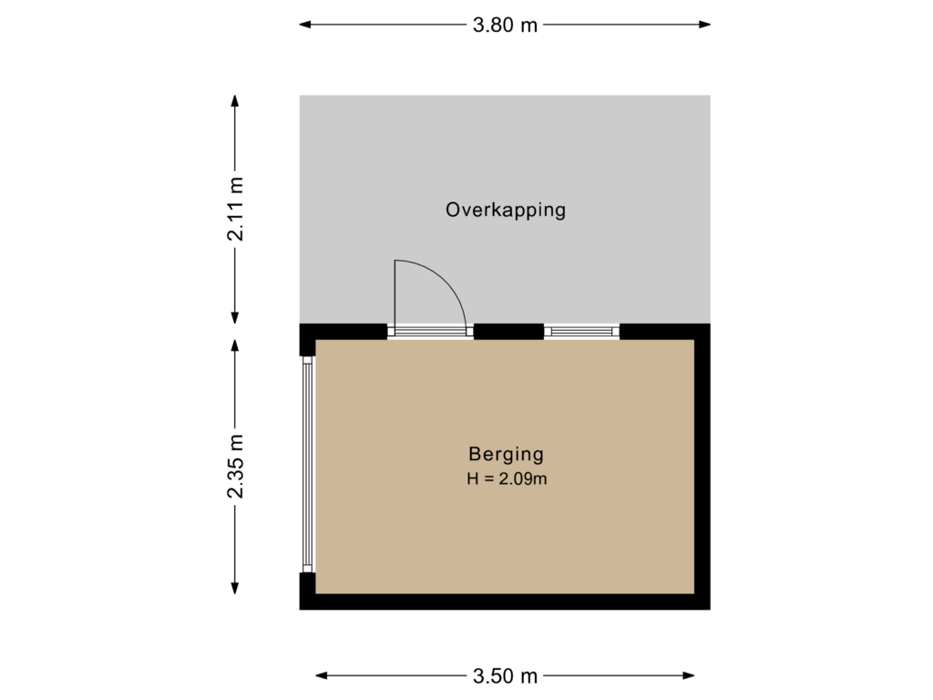 Bekijk plattegrond van Berging 2 van Tipakker 11