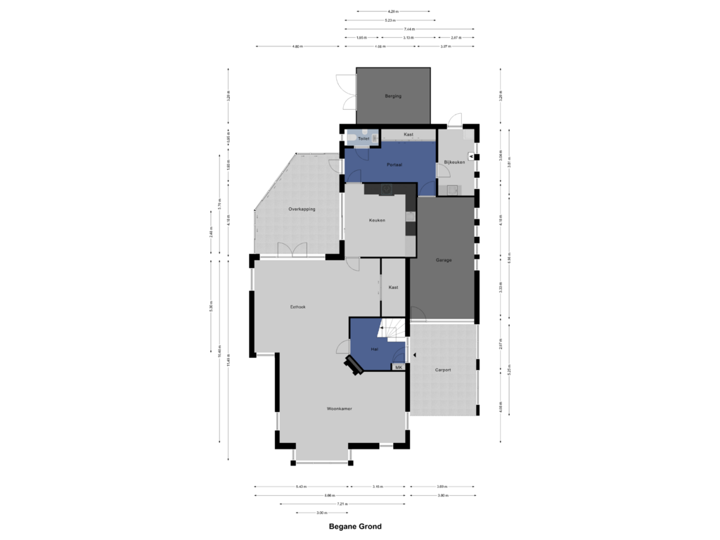 Bekijk plattegrond van Begane Grond van Sterkselseweg 7-B