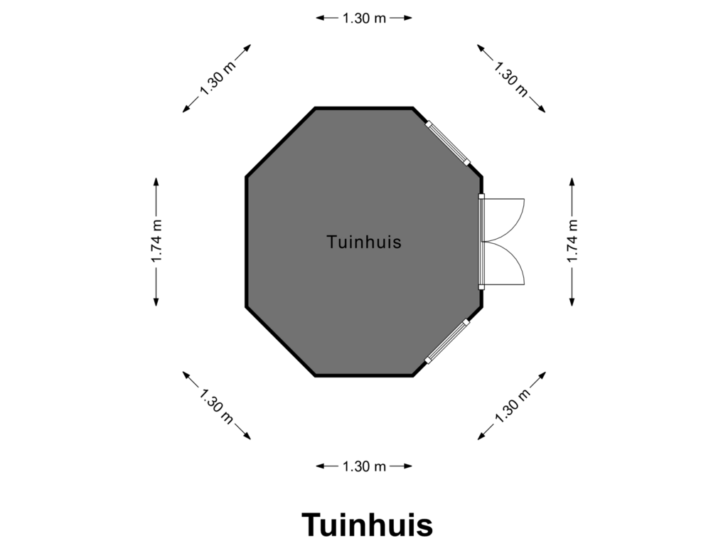 Bekijk plattegrond van Tuinhuis van Sterkselseweg 7-B