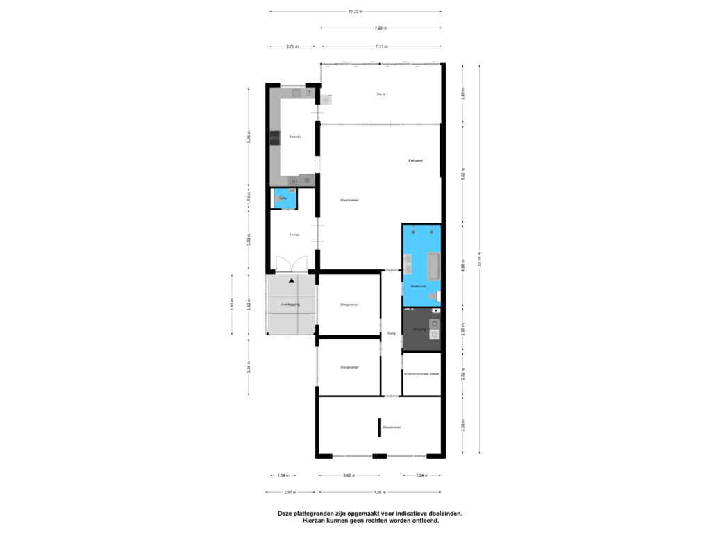 Bekijk plattegrond van Begane Grond van De Moor 32