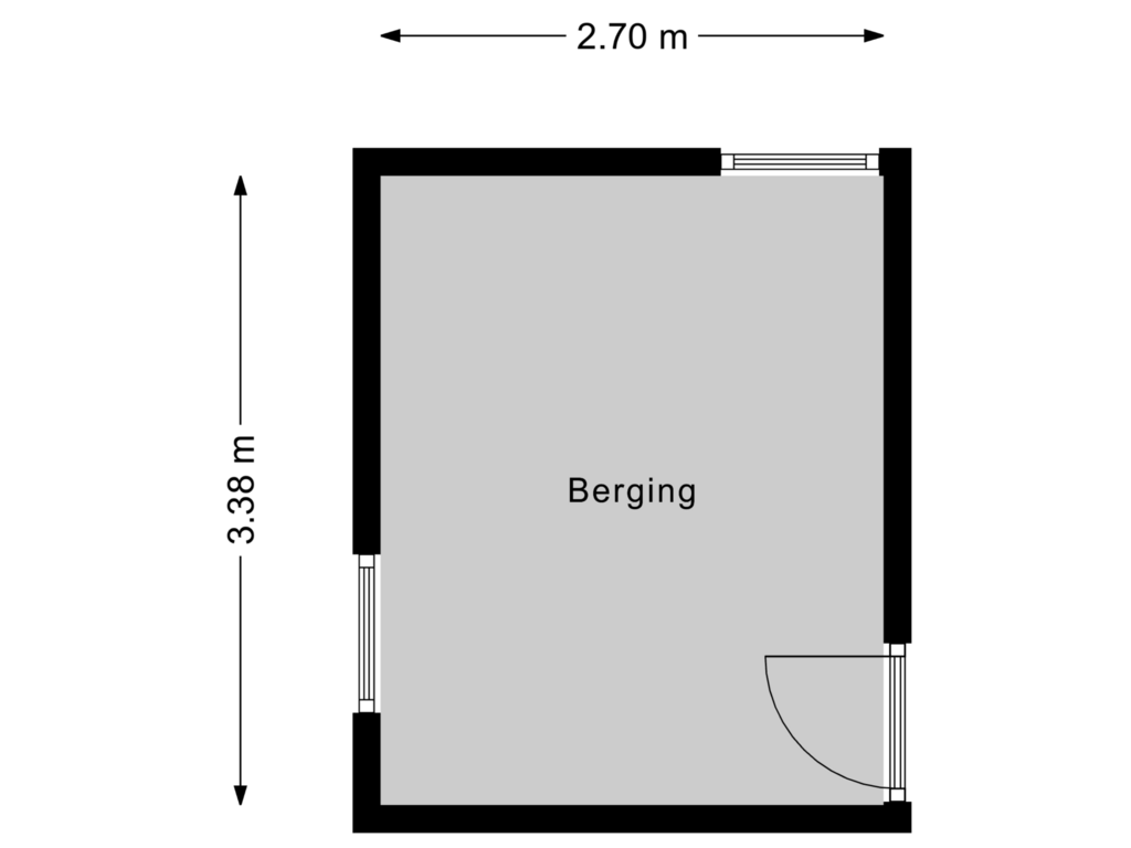 View floorplan of Berging 1 of Rijnmond 110