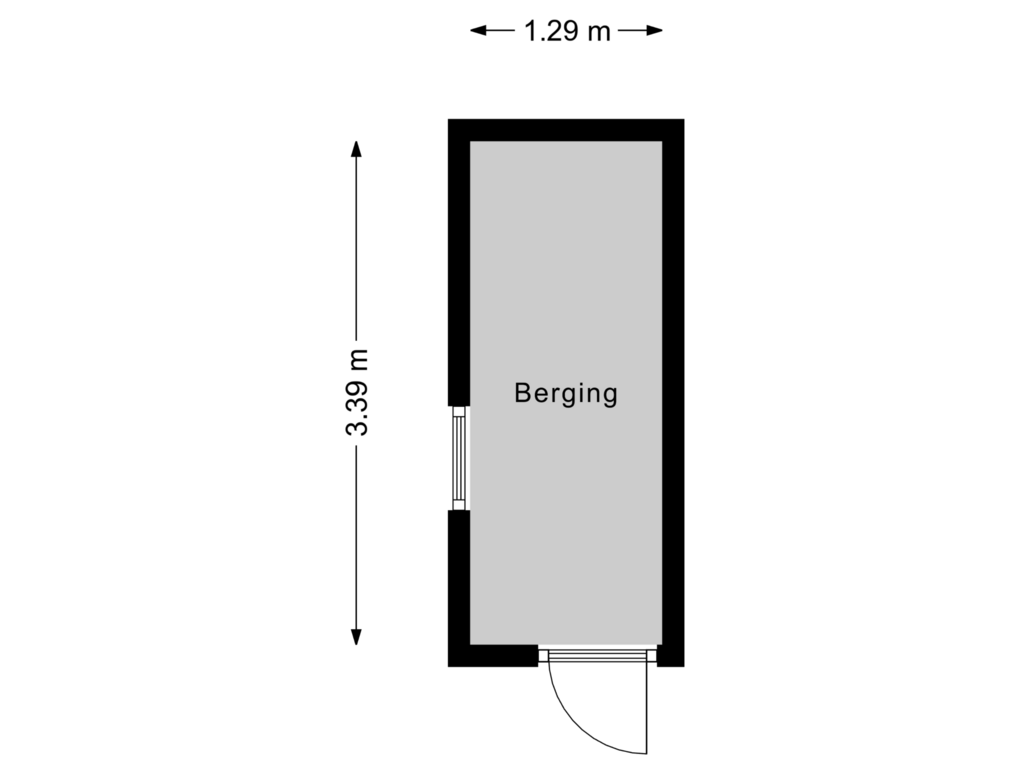 View floorplan of Berging 2 of Rijnmond 110