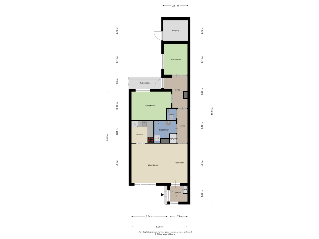 Bekijk plattegrond van Begane Grond van Merelweg 46