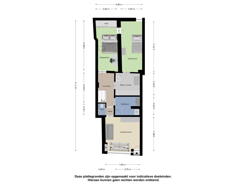 Bekijk plattegrond van Begane Grond van Hooigracht 72