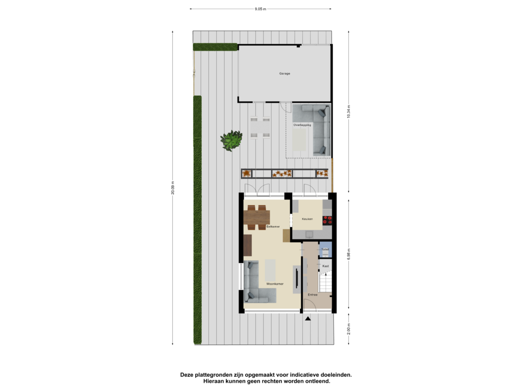 View floorplan of Begane Grond_Tuin of Jacob van Ruijsdaelpad 1