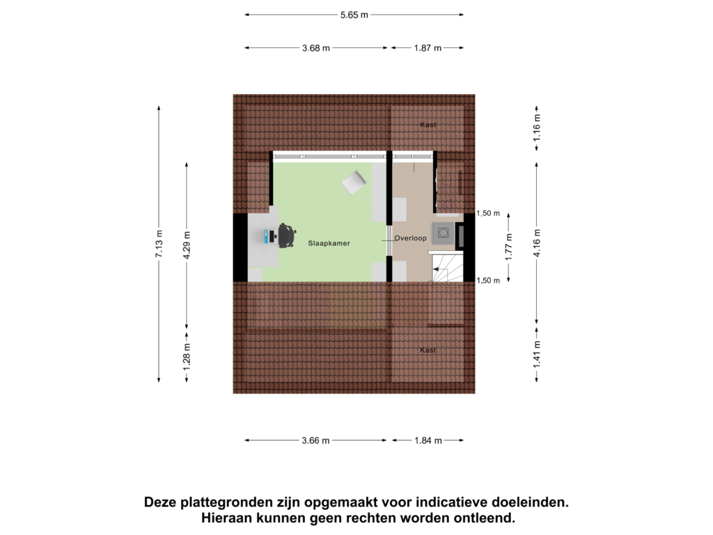 View floorplan of Tweede Verdieping of Jacob van Ruijsdaelpad 1