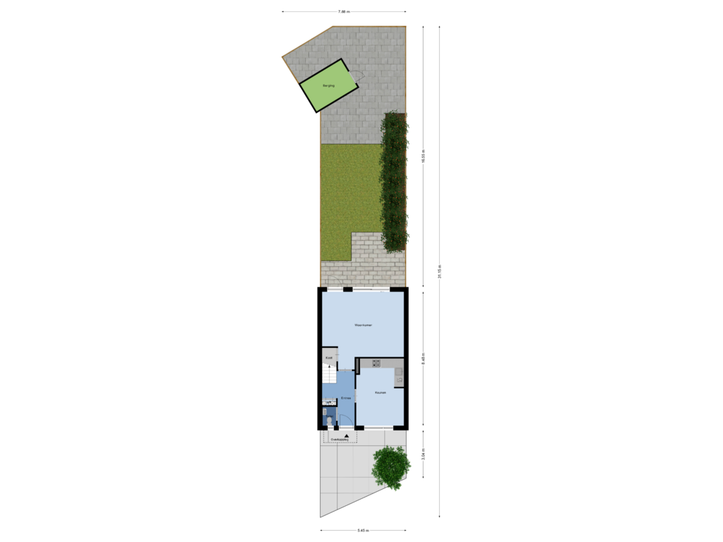 View floorplan of Begane Grond_Tuin of Dilleberg 64