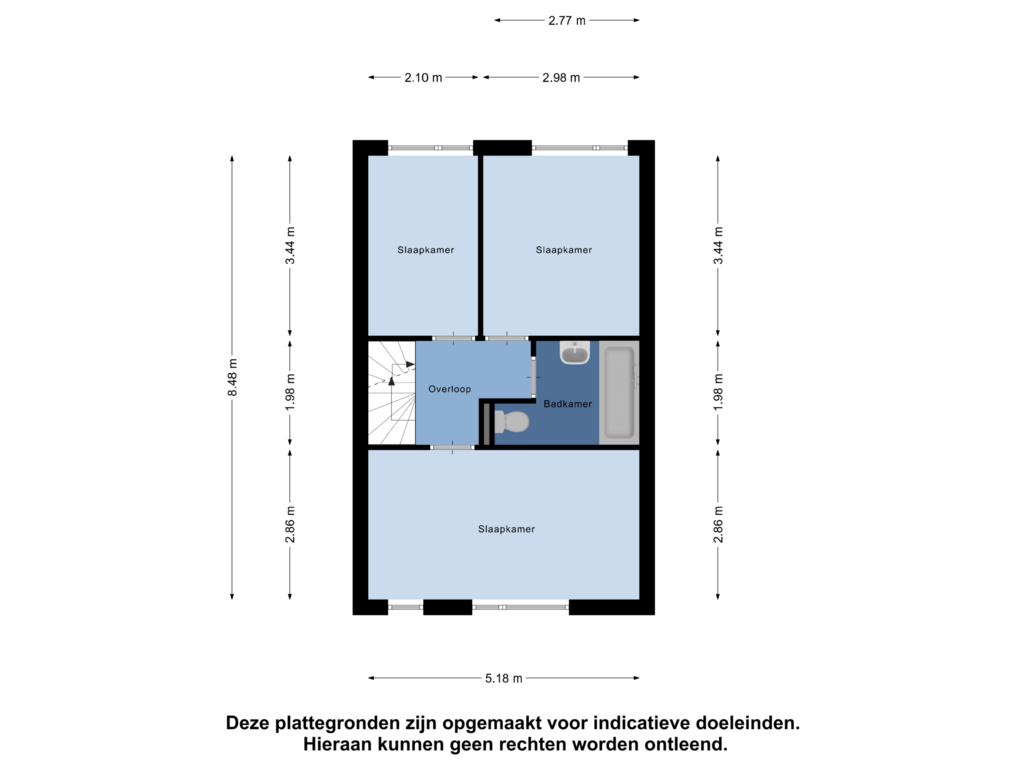 View floorplan of Eerste Verdieping of Dilleberg 64