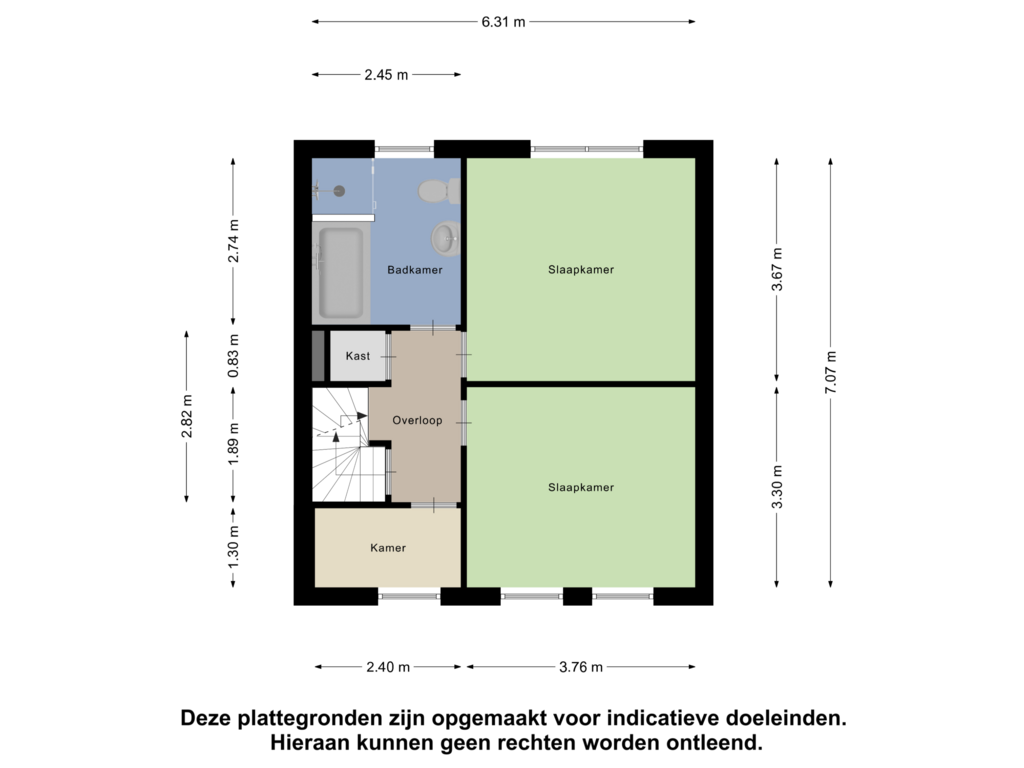 Bekijk plattegrond van Eerste Verdieping van Prieelberk 45