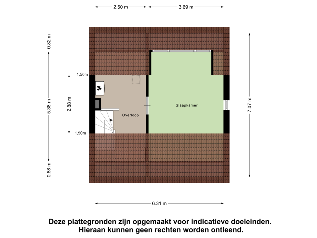 Bekijk plattegrond van Tweede Verdieping van Prieelberk 45