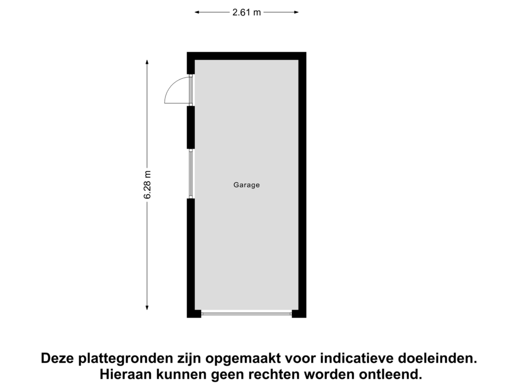 Bekijk plattegrond van Garage van Prieelberk 45