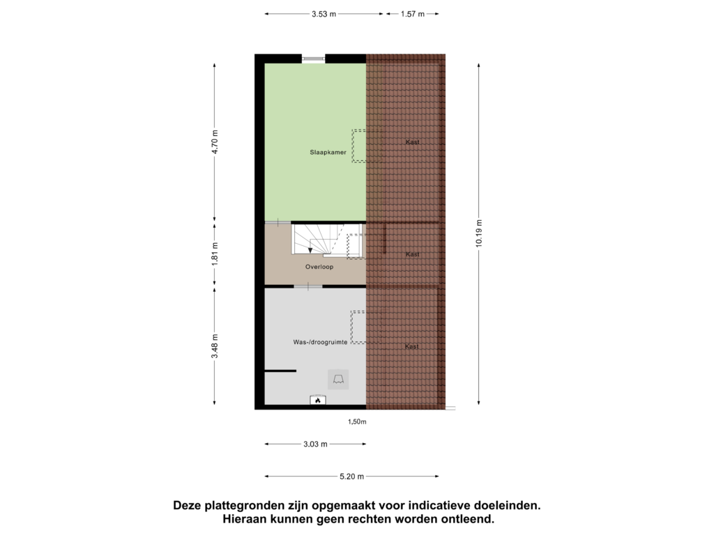 Bekijk plattegrond van Tweede Verdieping van Nijlstraat 22