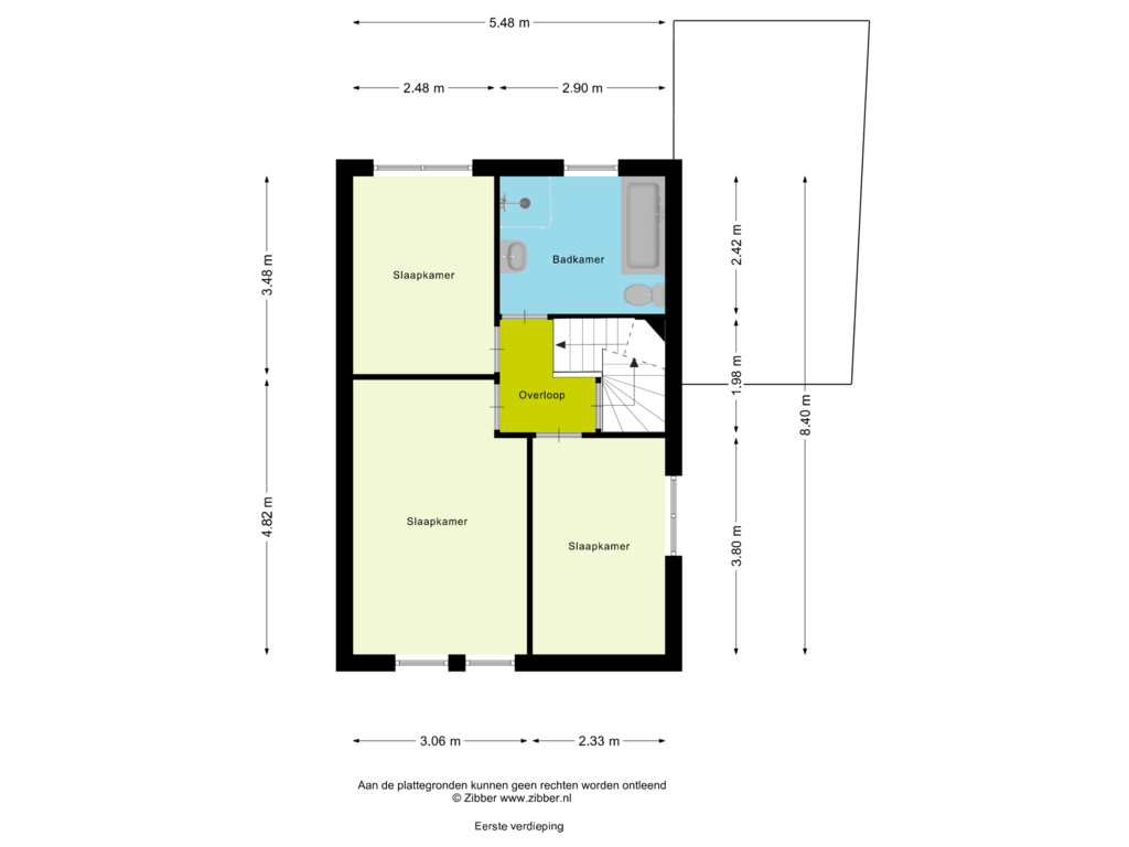 Bekijk plattegrond van Eerste verdieping van op 't Aardbroek 31