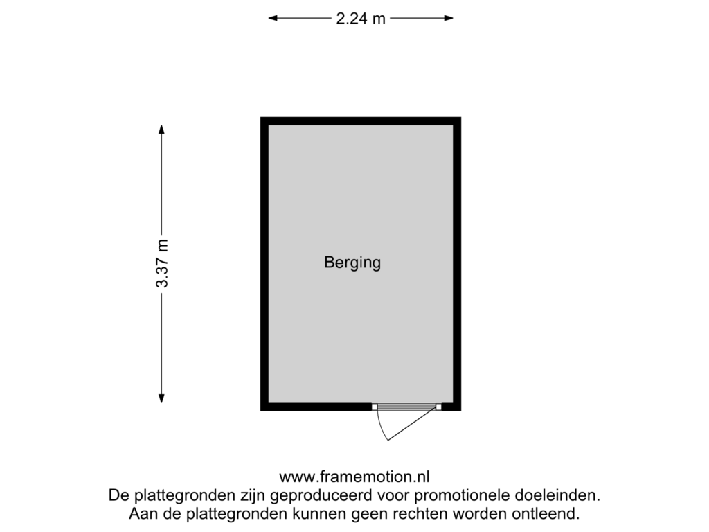 Bekijk plattegrond van Berging van Martinus Nijhofflaan 114