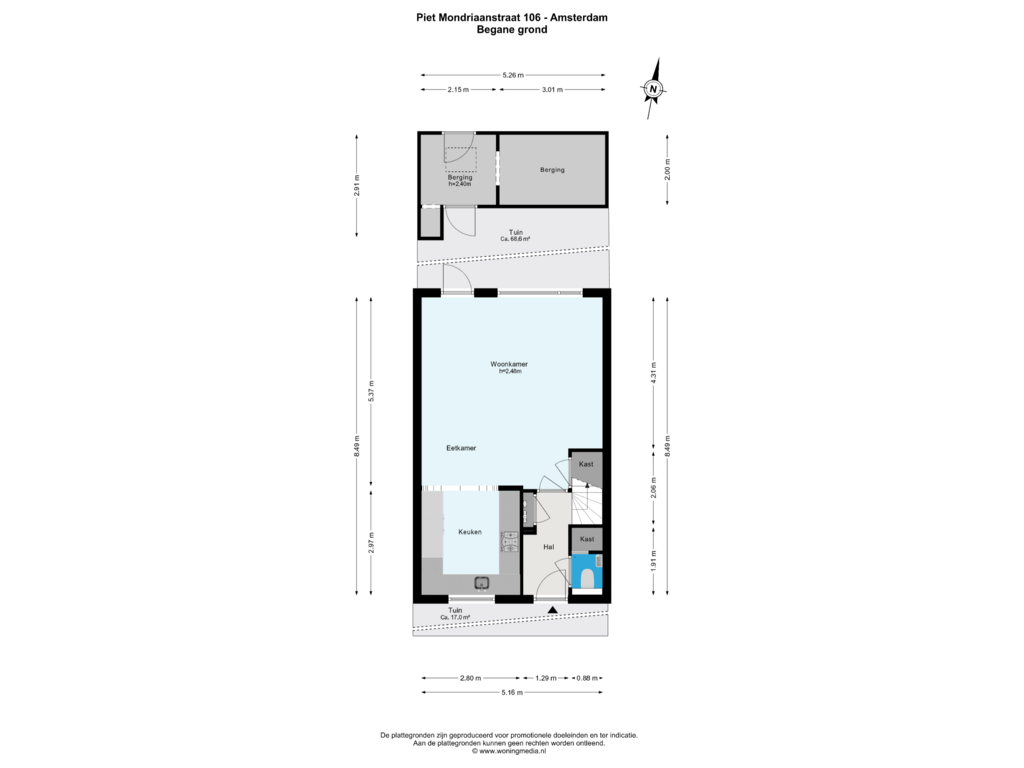 Bekijk plattegrond van Begane_grond van Piet Mondriaanstraat 106