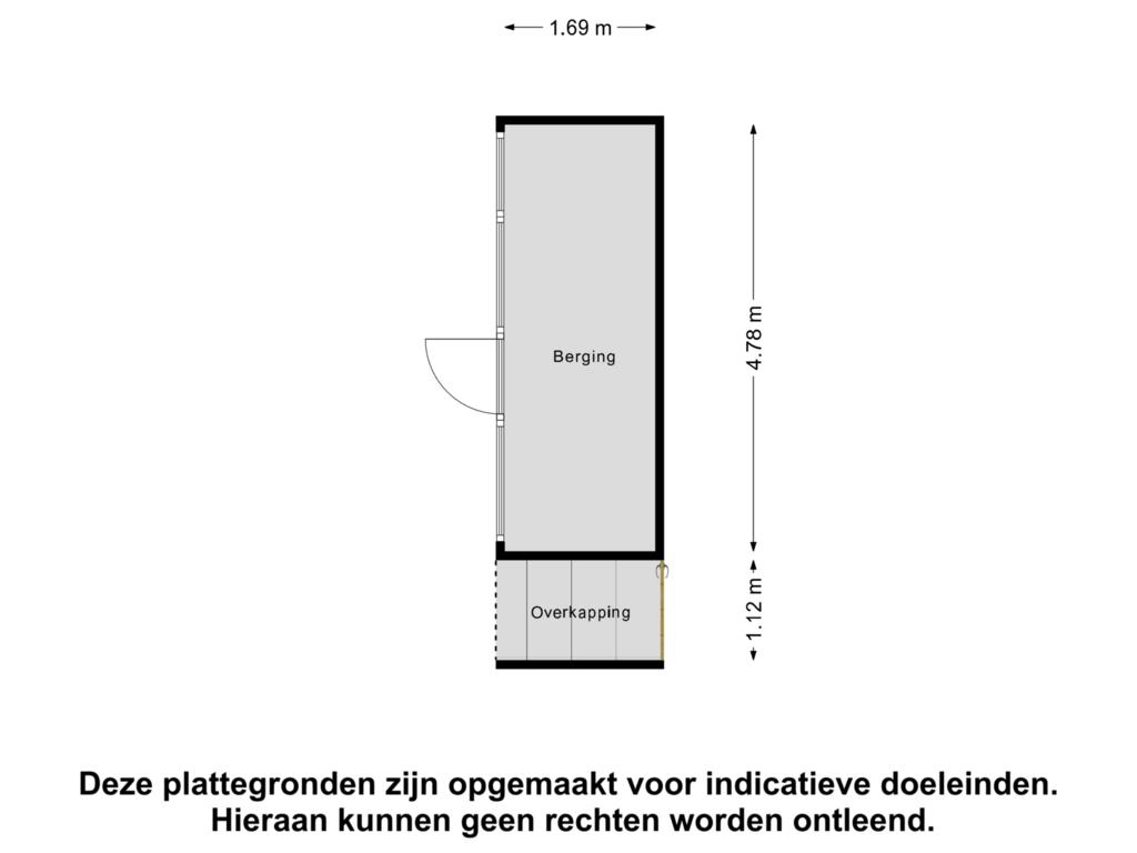 Bekijk plattegrond van Berging van Merelhoven 477