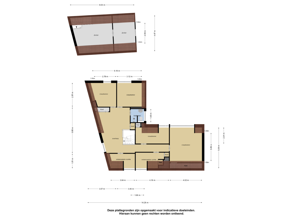 Bekijk plattegrond van Eerste Verdieping van O.F. Weisestraat 2