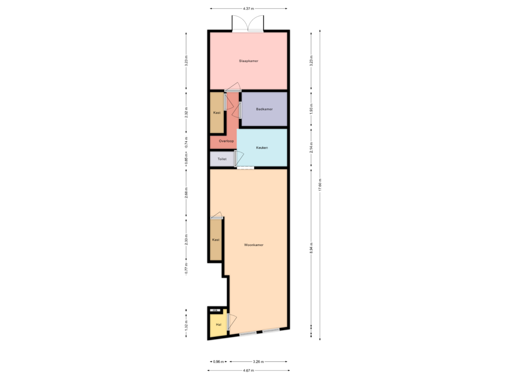 Bekijk plattegrond van begane grond van Gedempte Appelhaven 23